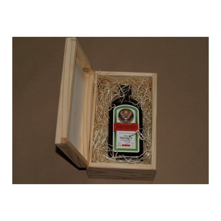 Деревянная подарочная коробка для бутылки с индивидуальной гравировкой