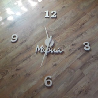 Персонализированные деревянные большие настенные часы