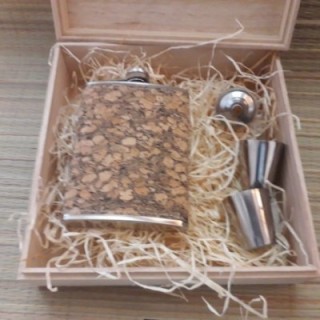 Фляжка пробка комплект с индивидуальной гравировкой