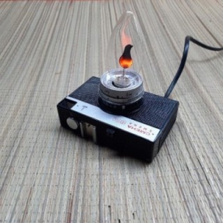 Käsitöö lamp fotokaamera