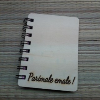 Деревянная записная книжка с индивидуальной гравировкой