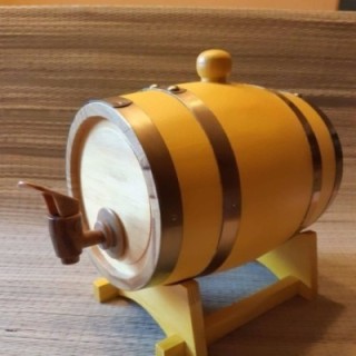 Деревянная бочка 1,5L с индивидуальной гравировкой