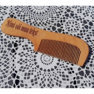 Деревянная расчёска с индивидуальной гравировкой