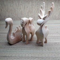 Деревянные 3Д фигурки ручной работы  на смотрины с индивидуальной гравировкой