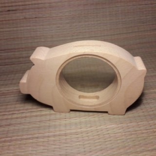 Деревянная копилка с индивидуальной гравировкой