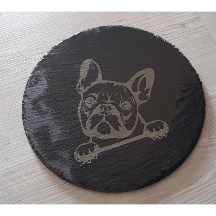 Каменная подставка 10см с индивидуальной гравировкой