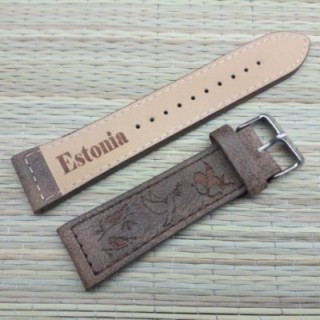 Кожанный ремешок для часов с индивидуальной гравировкой