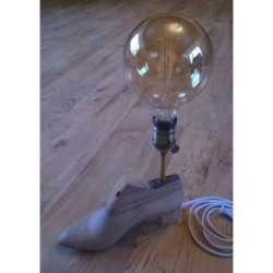 Лампа ручной работы деревянный туфель