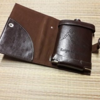 Фляжка 8oz в коже комплект с индивидуальной гравировкой