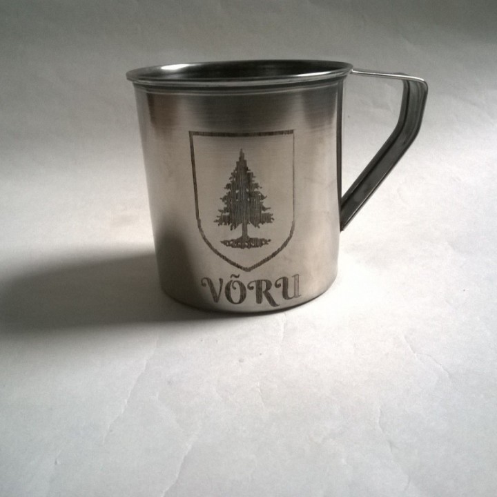 Металическая кружка с индивидуальной гравировкой