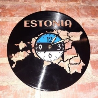 Индивидуальные настенные часы из виниловой пластинки