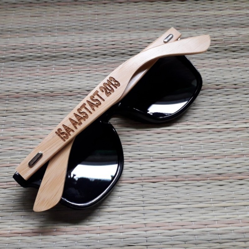 Wooden Sunglasses and personalised engraving