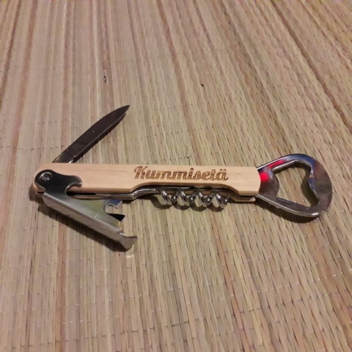 Складная открывалка для вина  с индивидуальной гравировкой