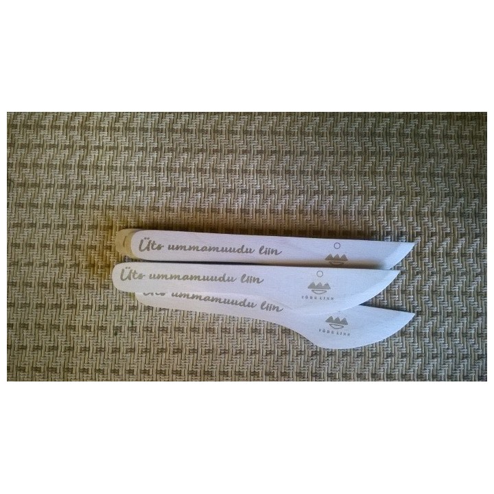 Деревянный нож для масла с персональной гравировкой