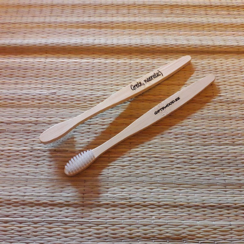 ECO bamboo toothbrush with personal engraving