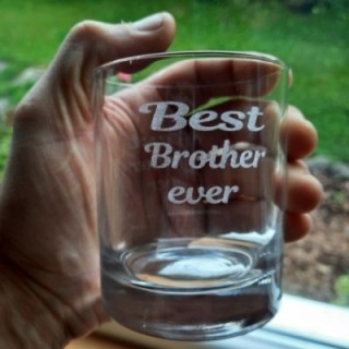 Viskiklaas  personaalse graveeringuga