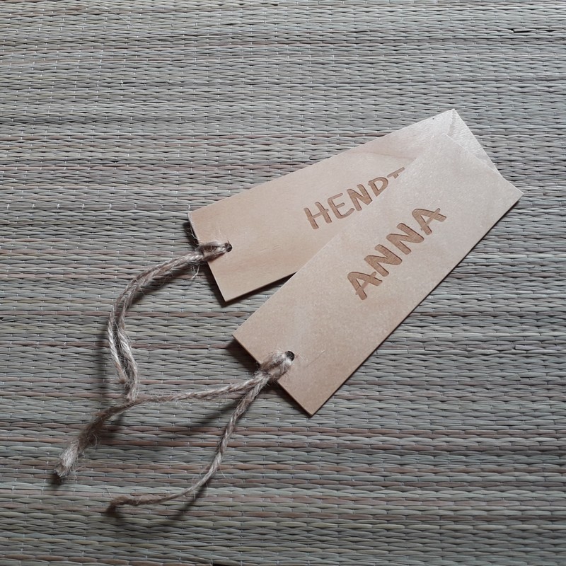 Wooden bookmark with personal engraving