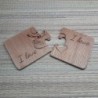 Beverage coaster for two with personal engraving