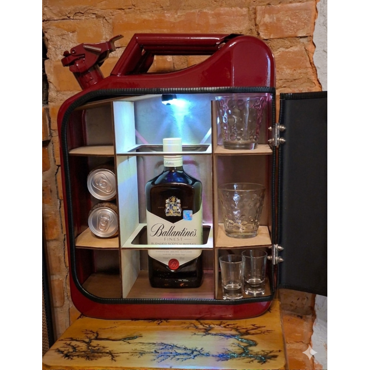 Mini bar canister 20L with personalized engraving