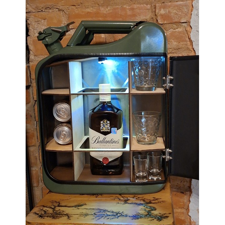 Mini bar canister 10L with personalized engraving