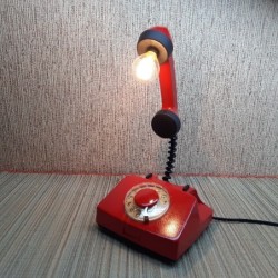 Vintage phone lamp