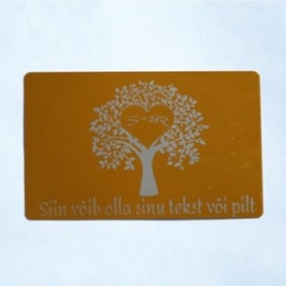 Пригласительные визитки 25шт с индивидуальной гравировкой